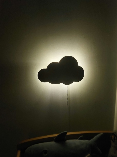 Lampka Nocna "Chmurka" - Lampka wisząca na baterie